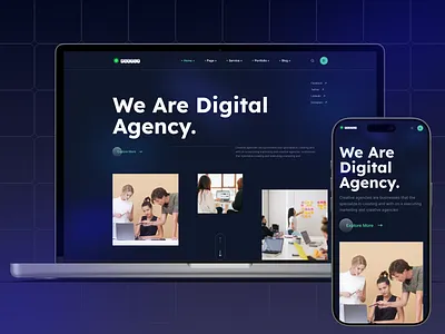 Creative Agency & Portfolio Website UI agency agencywebsite best agency creative portfolio creativeagency digitalagency dribbbledesign landingpage minimaldesign modernui uidesign uxdesign webdesign