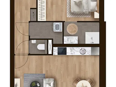 Human-friendly floor plans for Real Estate 2d apartment architectural design floor plan floorplan illustration marketing property real estate rendering sketch