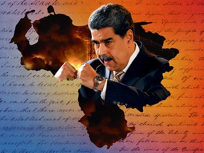 Maduro Venezuela collage doctrine maduro monroe oil politics sovereignty trump venezuela