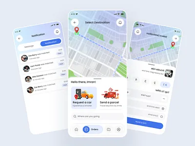 Ride Sharing Mobile App – Fast Booking ai app app design bike share car rental car sharing car taxi bike driving ios app ios design location map mobile mobile app mobile app design online booking product design ride booking ride sharing rider uber