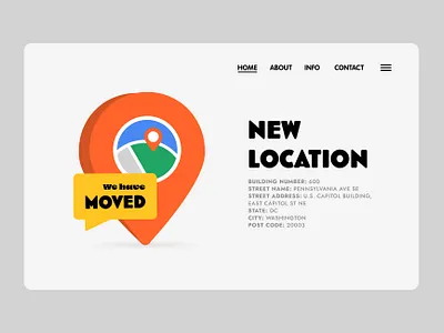 We Have Moved – New Location Announcement Vector Illustration address change branding business business relocation corporate announcement design finance flat design illustration landing page marketing illustration new location new office office move template ui ui illustration vector illustration we have moved web design