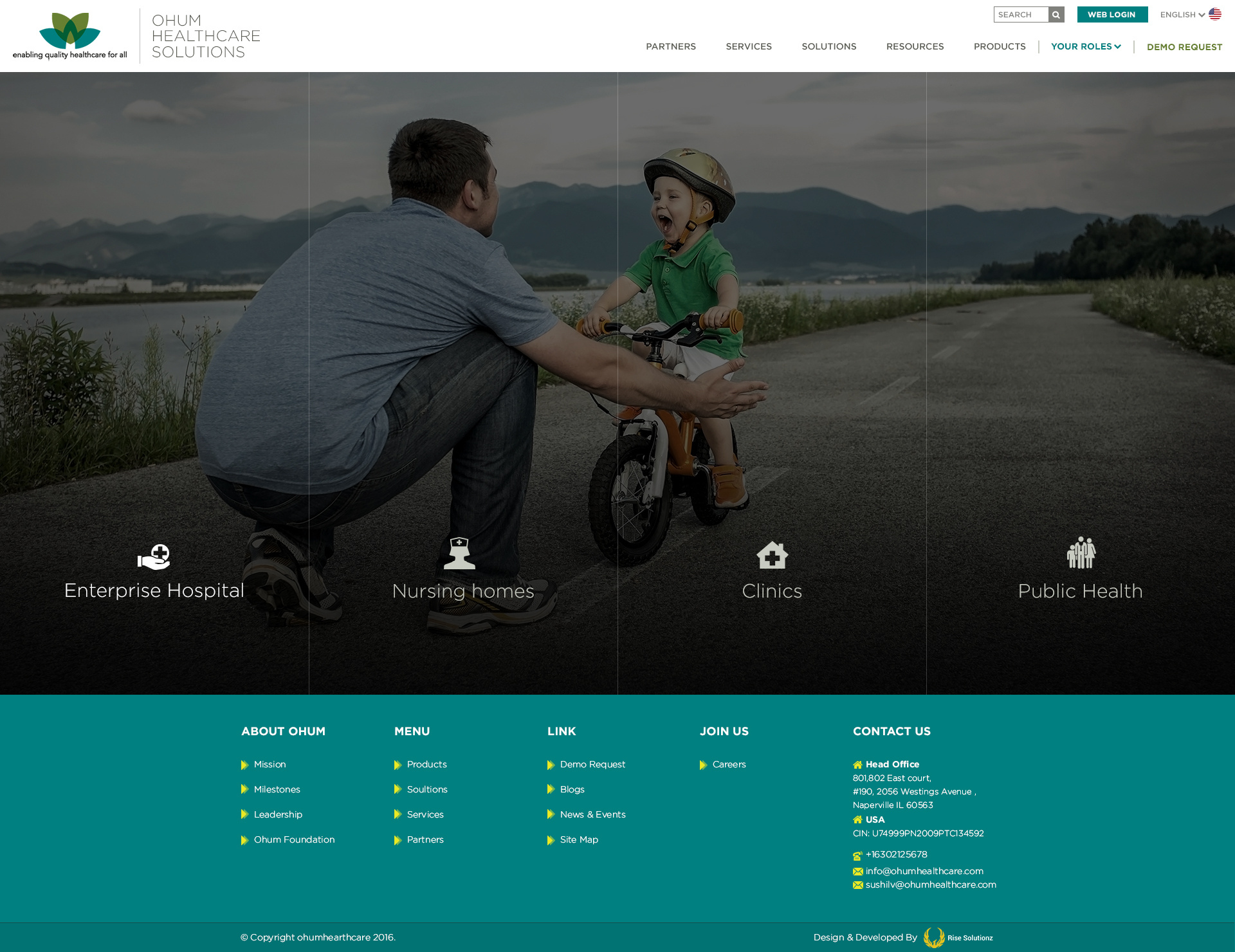 OHUM Healthcare 3d animation branding graphic design logo motion graphics ui