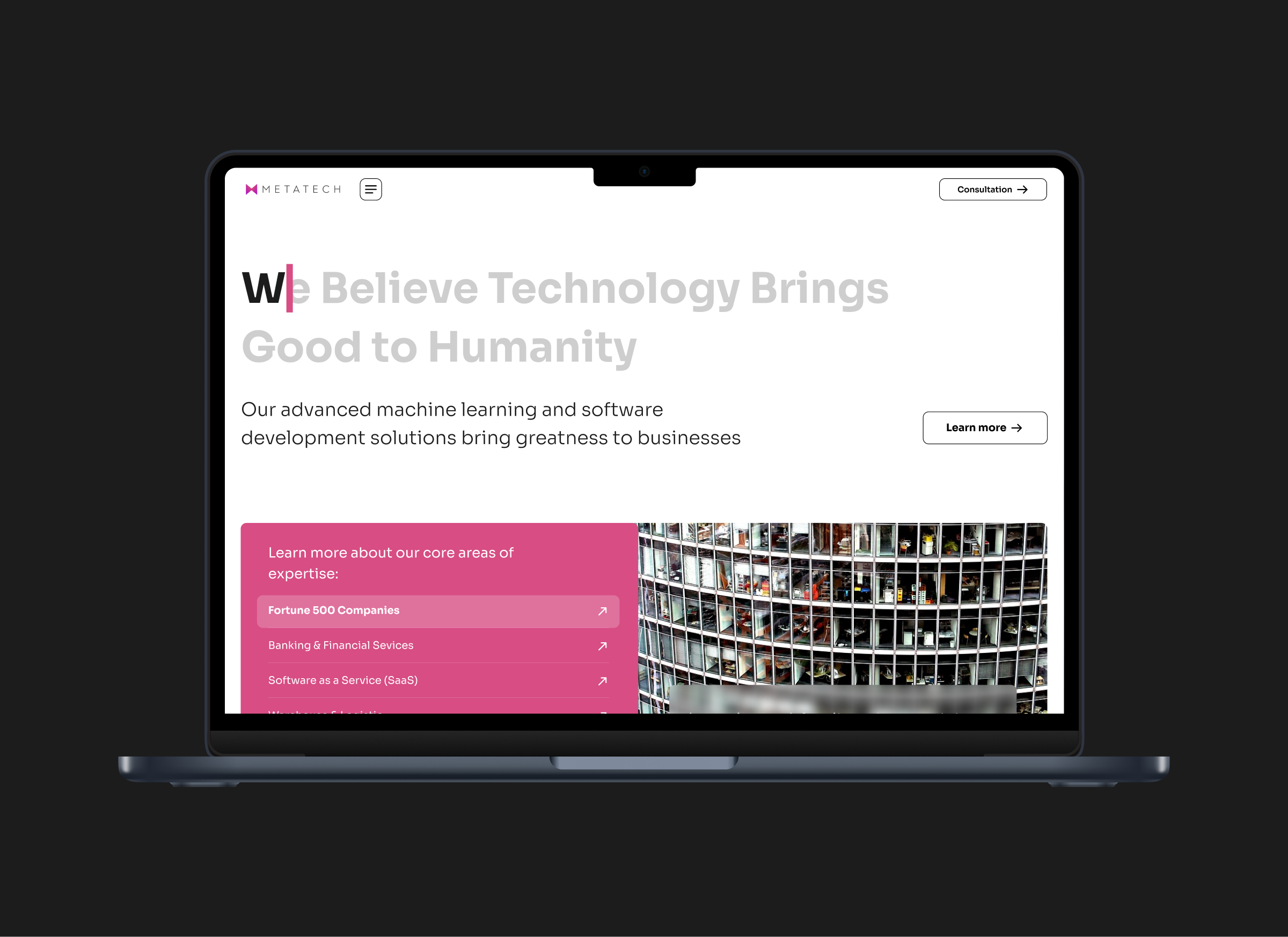 Example of Cool Landing Page Design