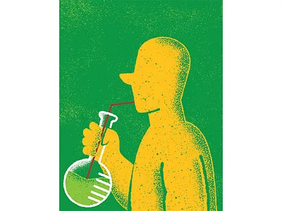 Men’s Journal - Editorial Illustrations by James Olstein 02 editorial editorial illustration health illustration james olstein mens journal science texture vector