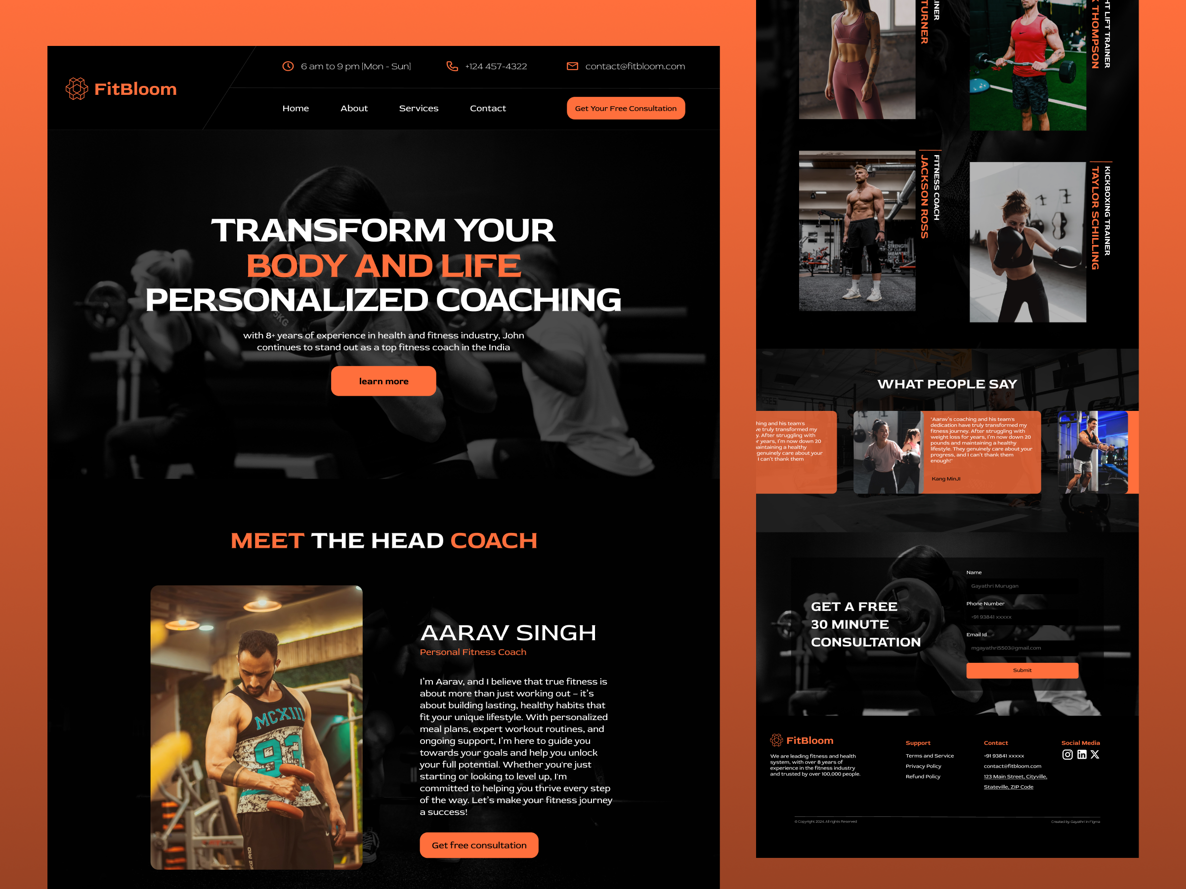 Example of Website/Landing Page Design + Dev