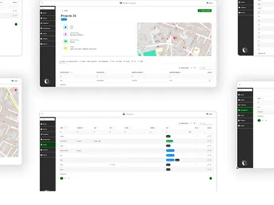 App de gestión forestal · Diseño UX/UI app ui