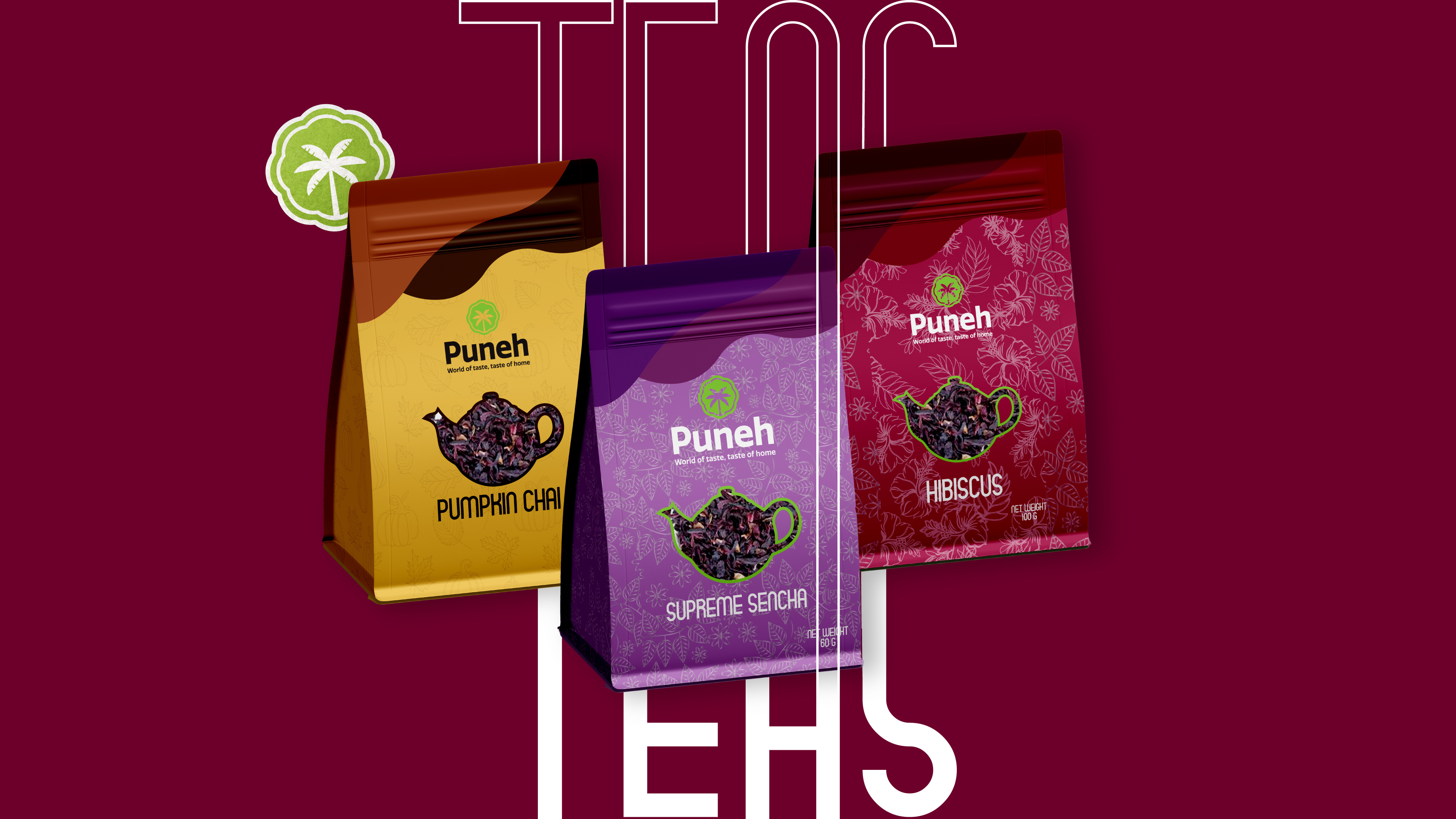 Puneh Rebranding — Tea, Chili & Spice Packaging Design brand design brand identity branding agency chili packaging editorial packaging food packaging design formque digital illustration label design packaging design premium packaging puneh rebranding spice packaging tea packaging