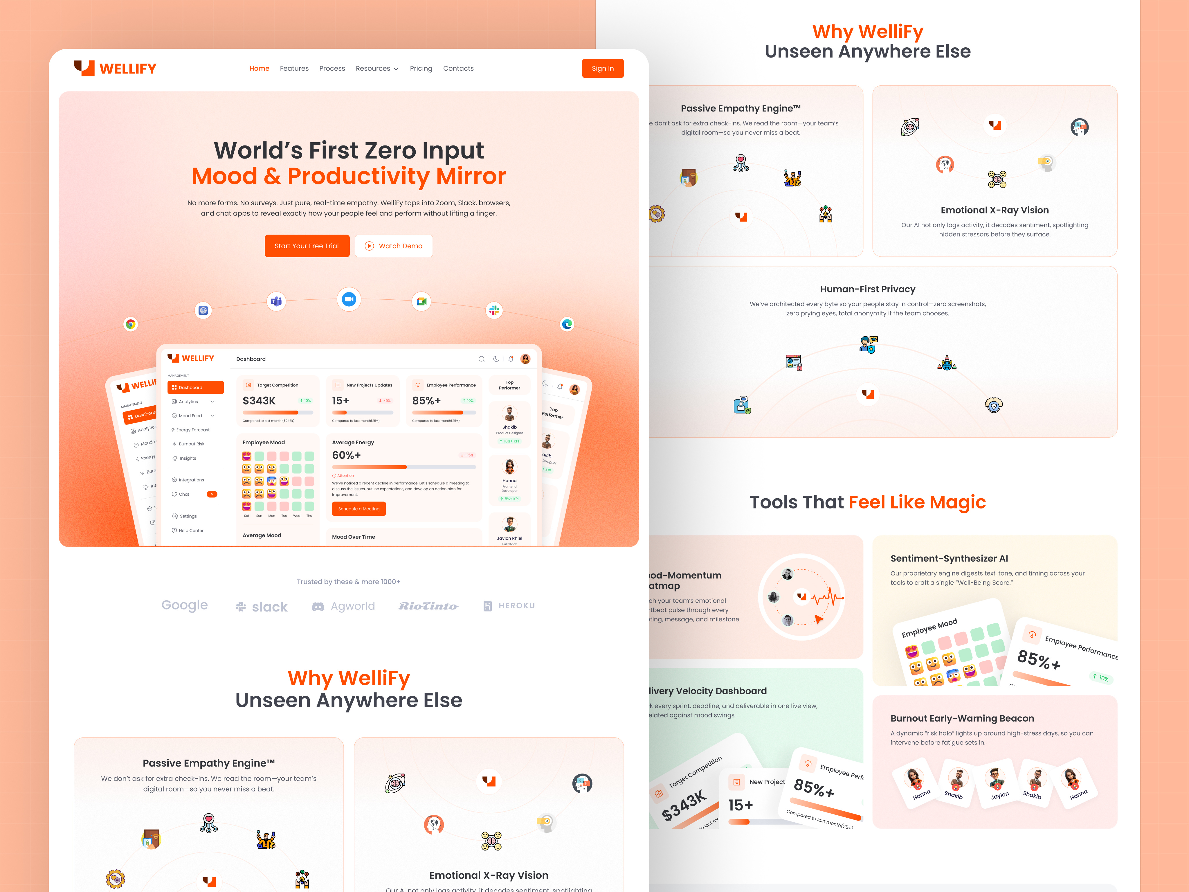 SaaS Landing Page Design - UIUX dashboard landing page design hrm landing page modern saas saas app saas landing page saas ui saas website ui ui ux ux web web app web design webdesign website