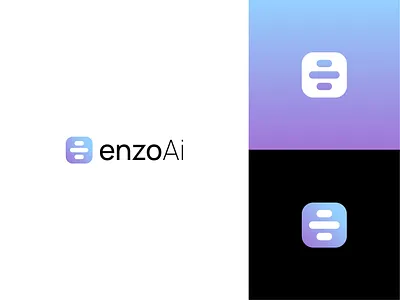 Logo design for Enzo Ai ai app branding health icon loggin logo logo design modern searching tool wellness