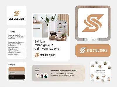Stol Stul Store - Furniture store logo and branding design branding furniture branding furniture logo graphic design illustration logo stol stul store store table logo