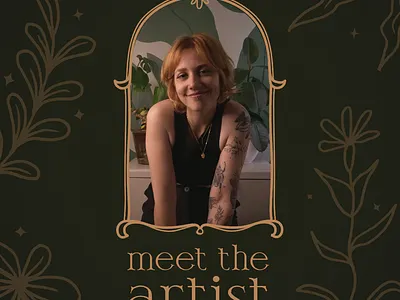 Meet the artist instagram post design social media