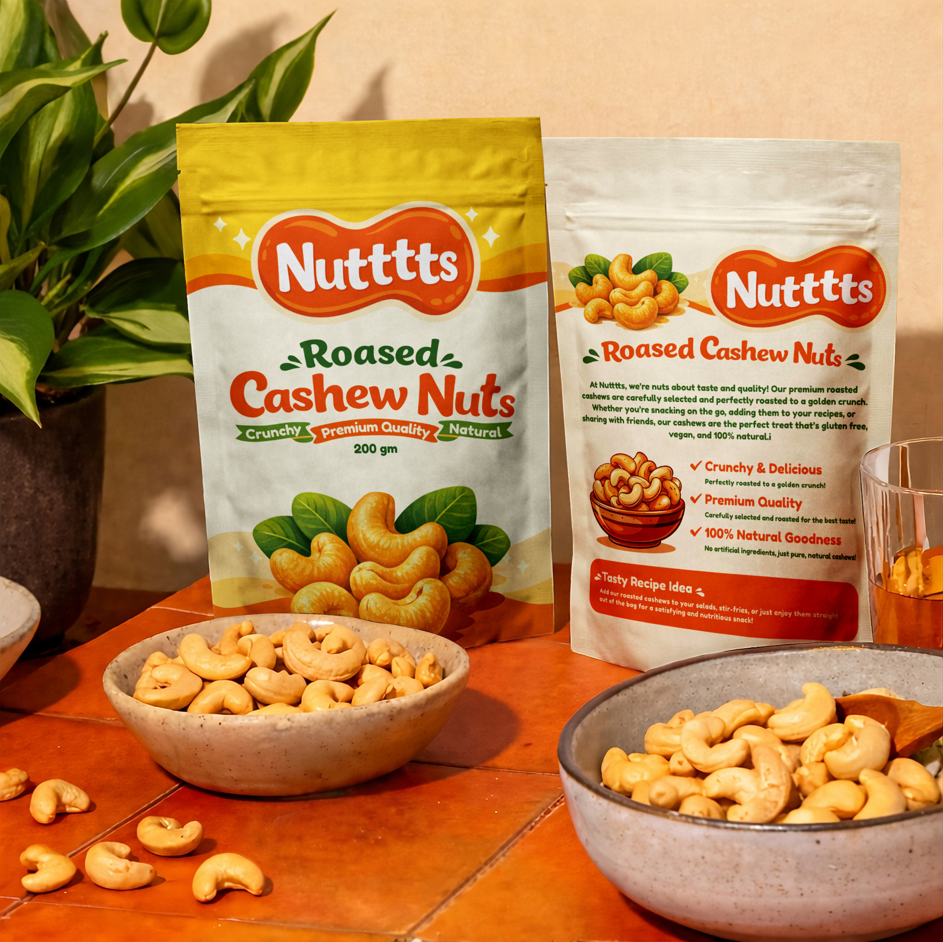 Nuts Branding - FMCG Food Pouch Packaging Design attractive pouch cashew nuts packaging design food label food label design food packaging food packaging design label label design nuts nuts design nuts packaging design packaging packaging design pouch pouch design pouch label pouch label design pouch packaging pouch packaging design product label