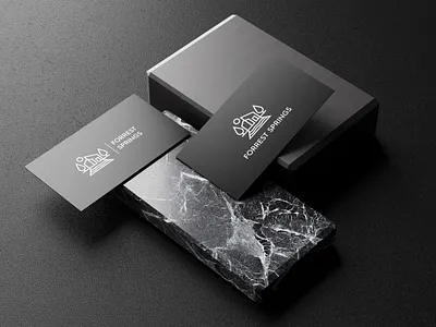 Forrest Springs - Logo Design brand brand design branding design elegant forrest springs graphic design landscape landscaping logo logo design luxury luxury home luxury living minimalistic modern pool pool builders