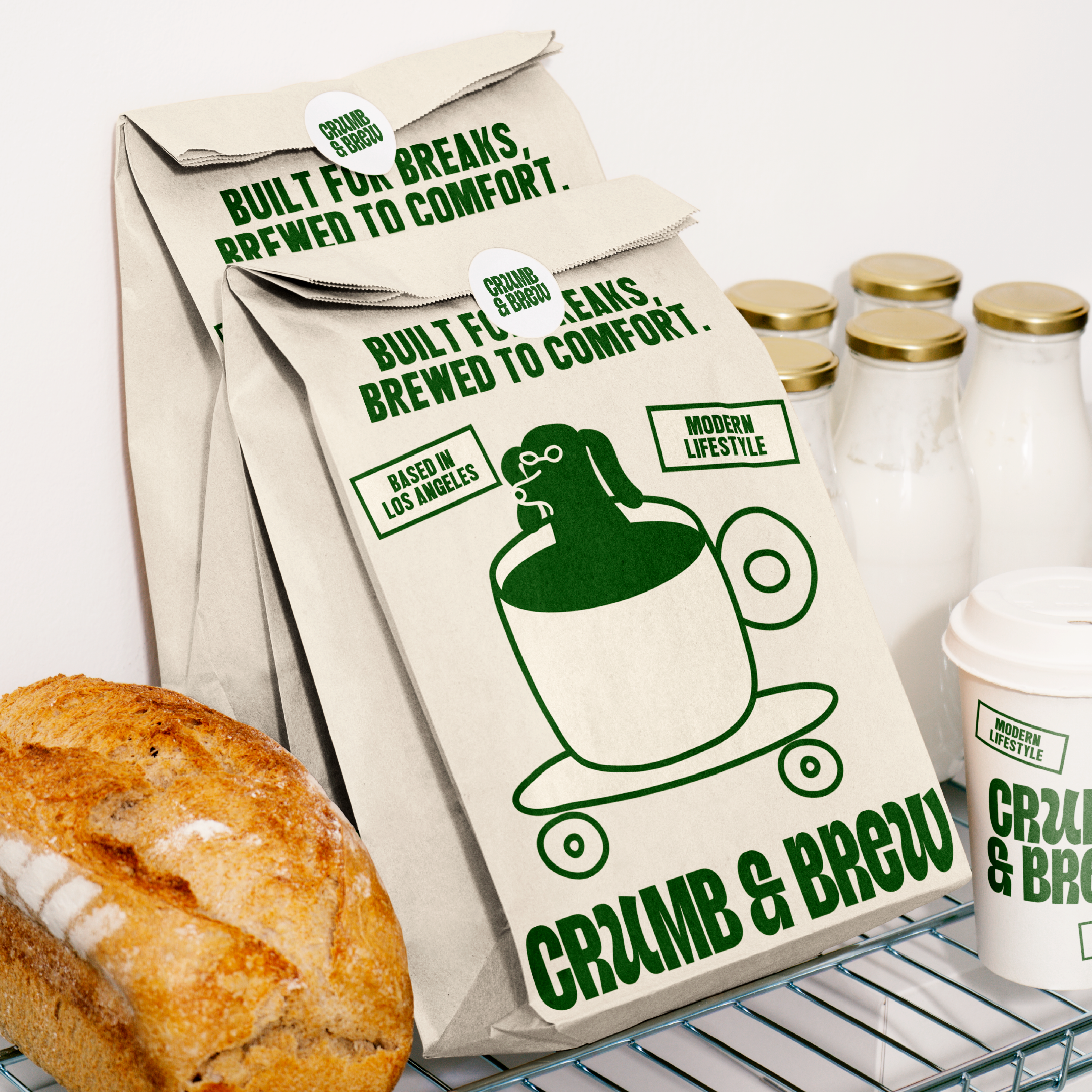 Crumb & Brew | Coffee Shop | Branding | Packaging bold bold style brand design brand identity branding cafe coffee coffee shop design graphic design identity illustration inspiration logo packaging