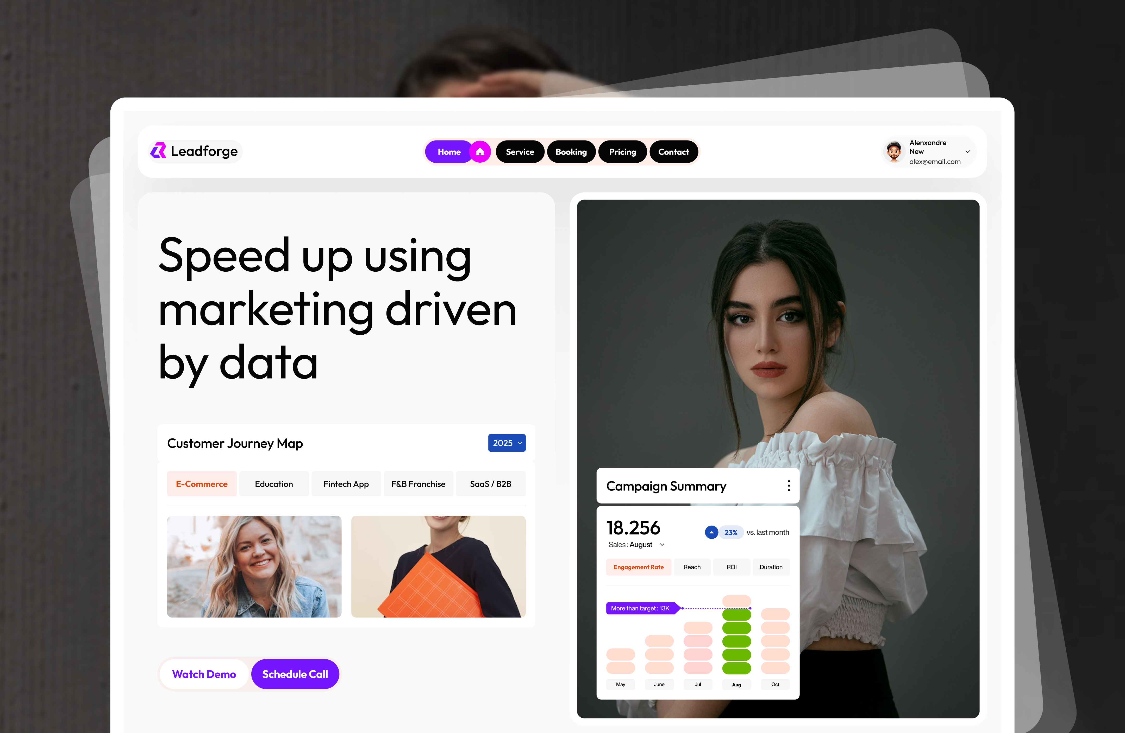SaaS Website Design for Lead Gen