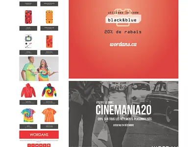 Wordans: Newsletters + Web + Print Designs banners graphic design newsletters print ads ui ux website