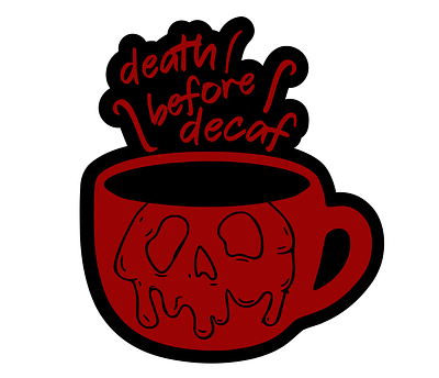 Death Before Decaf cricut cut file design graphic design svg vector