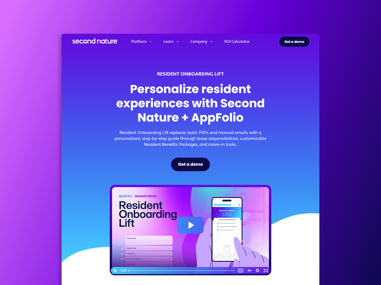 Appfolio + Second Nature Partnership - Landing Page branding design digital figma graphic design illustration logo mockup tech ui vector