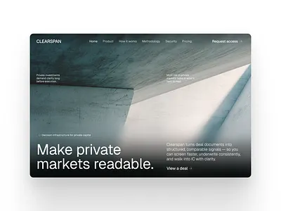 Diligence Infrastructure for Private Capital brand branding herodesign ui ux visual identity webdesign