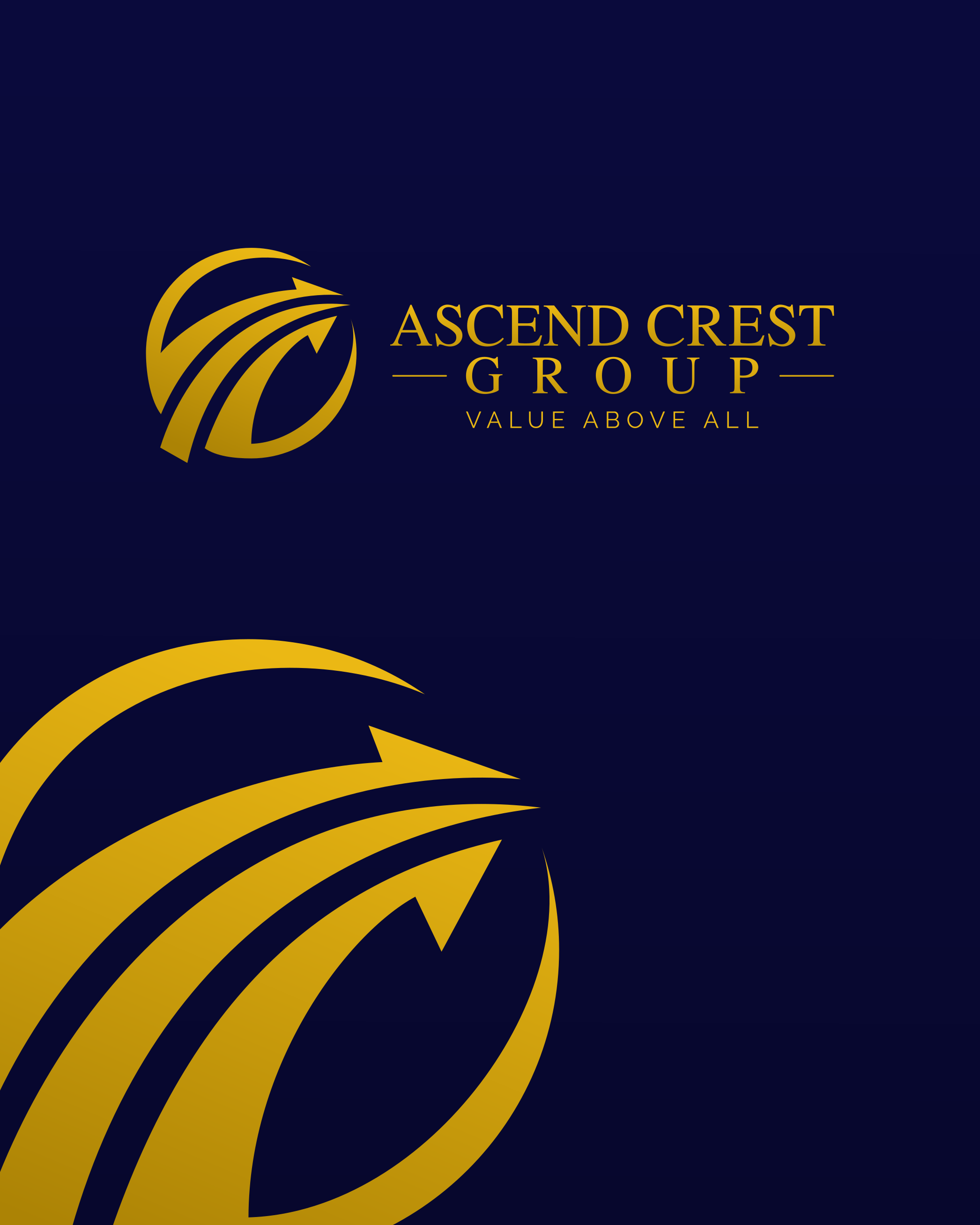 Logo Design for Ascend Crest Group brand identity branding commission design freelance work graphic design logo logo design logo design branding logo designer mdrt premium vector
