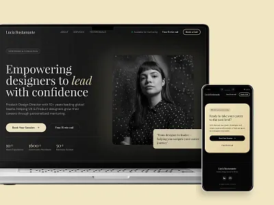 Mentorship landing page landing landingpage leadership mentor services ui ux web website