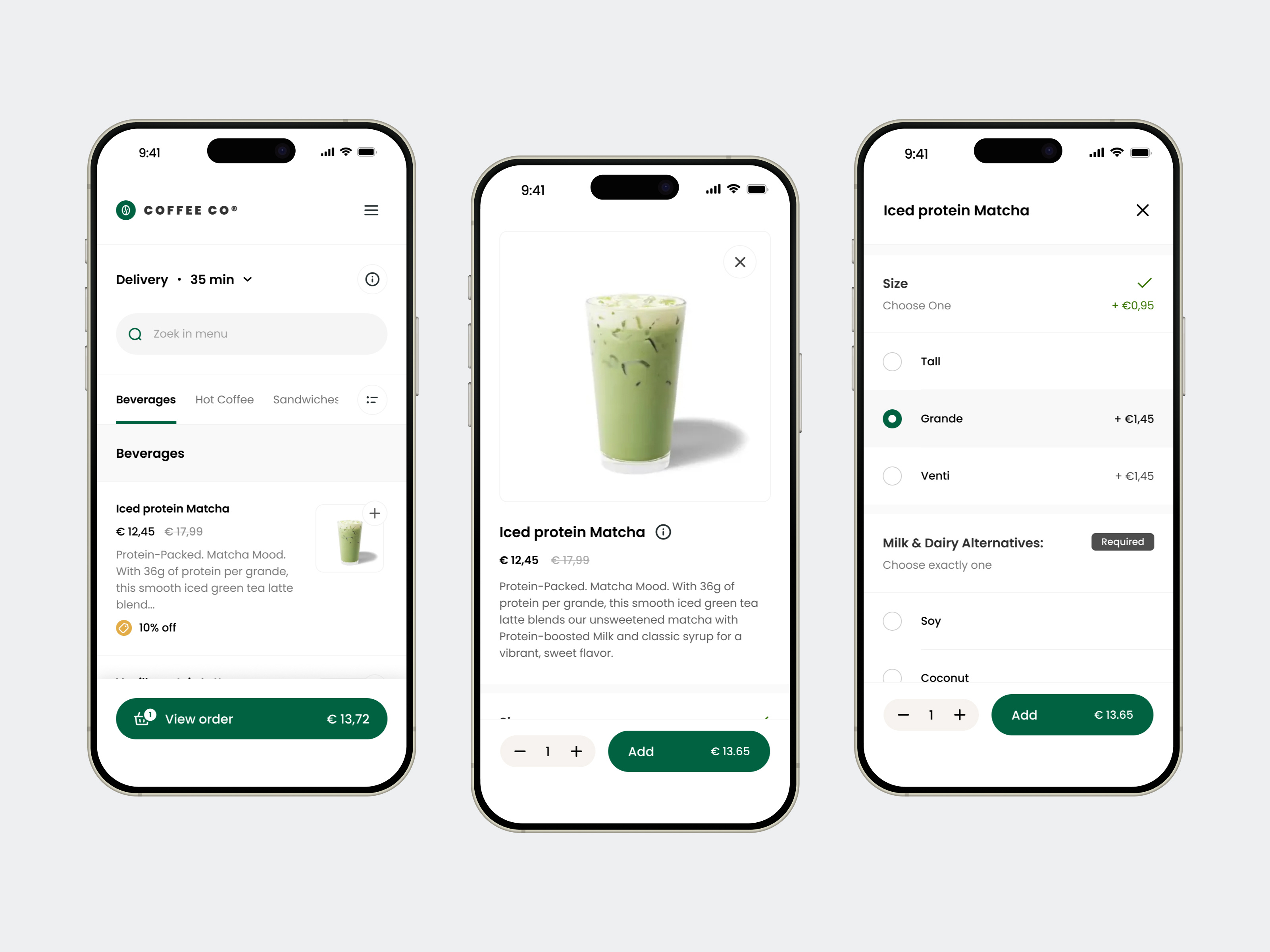 Coffee Ordering Experience — Personal Website UI/UX Concept coffee e commerce figma interaction design mobile app ordering experience product design ui design user interface ux design