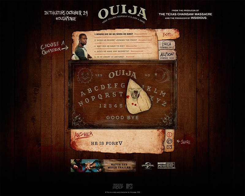 MTV Ouija Experience