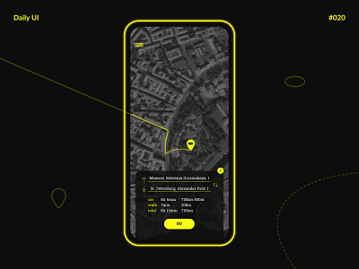 Location Tracker — Daily UI #020 challenge daily daily ui daily ui 020 dailyui dailyui 020 dailyui020 geolocation location tracker map route ui ux