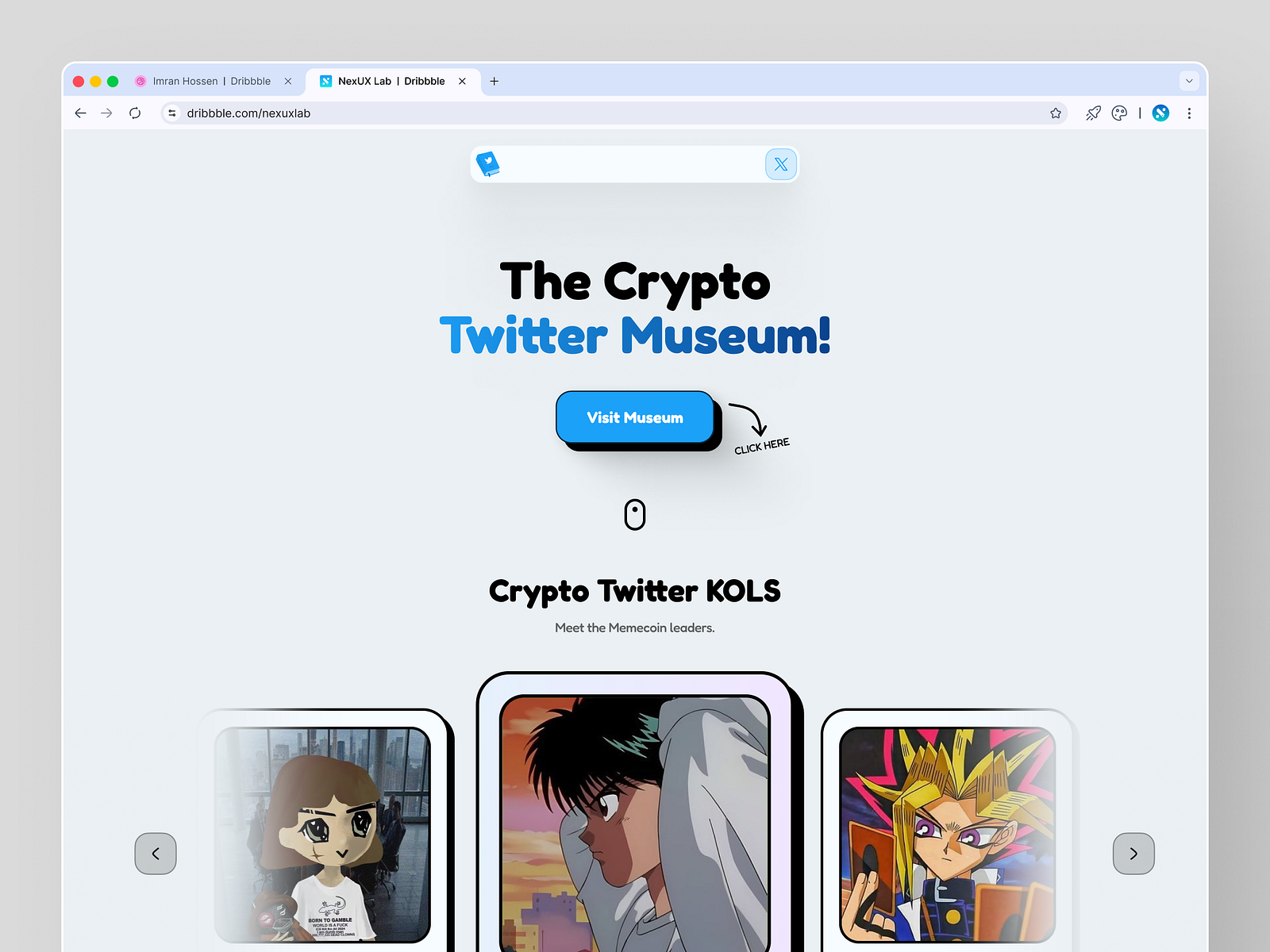 Crypto Twitter Museum | Web3 Culture Discovery Platform by Imran Hossen for  NexUX Lab on Dribbble