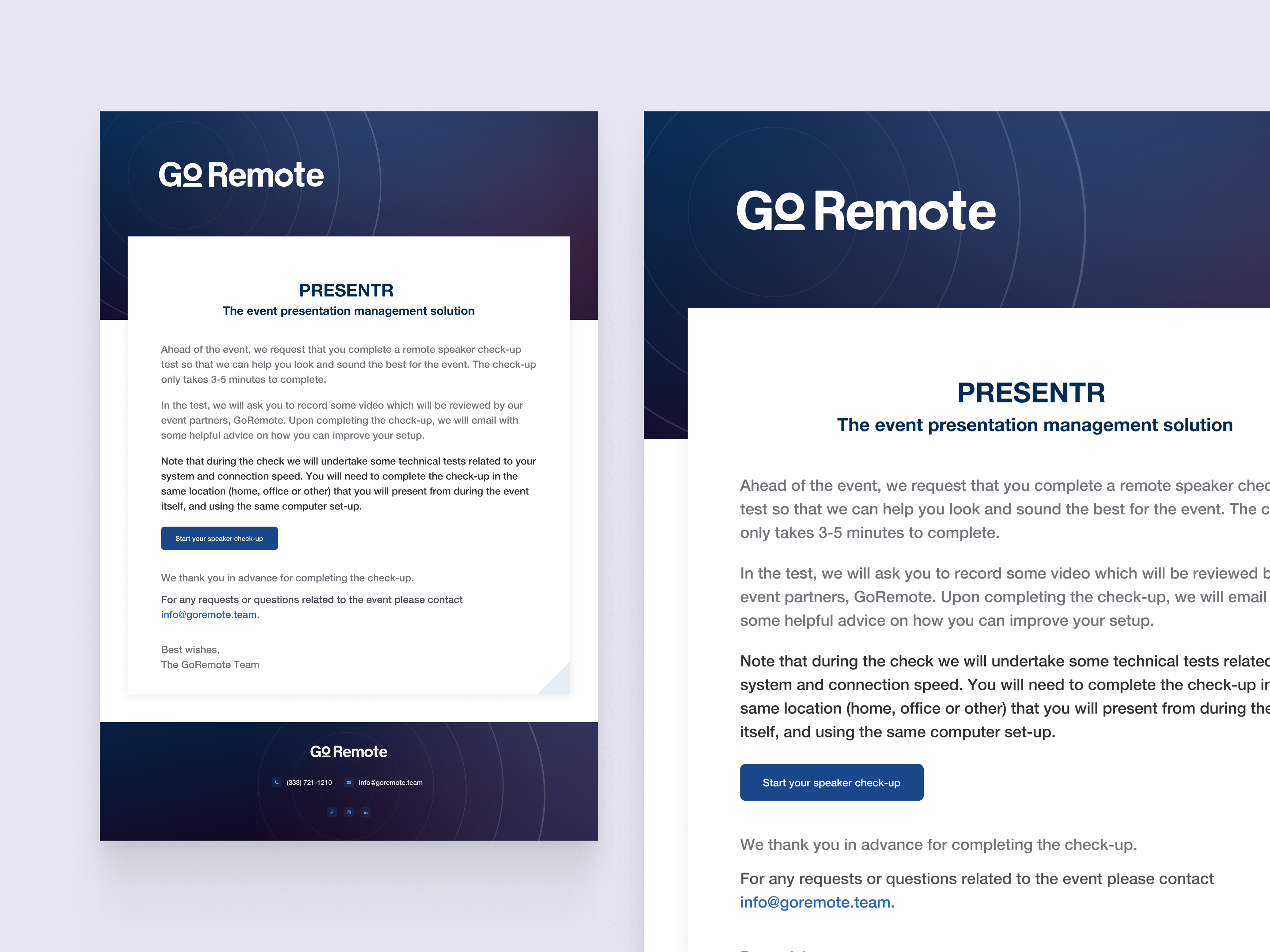 GO Remote | Newsletter Design branddesign cleandesign emaildesign highconversion marketingdesign modernui newsletter productdesign remotework saas ui ux webdesign