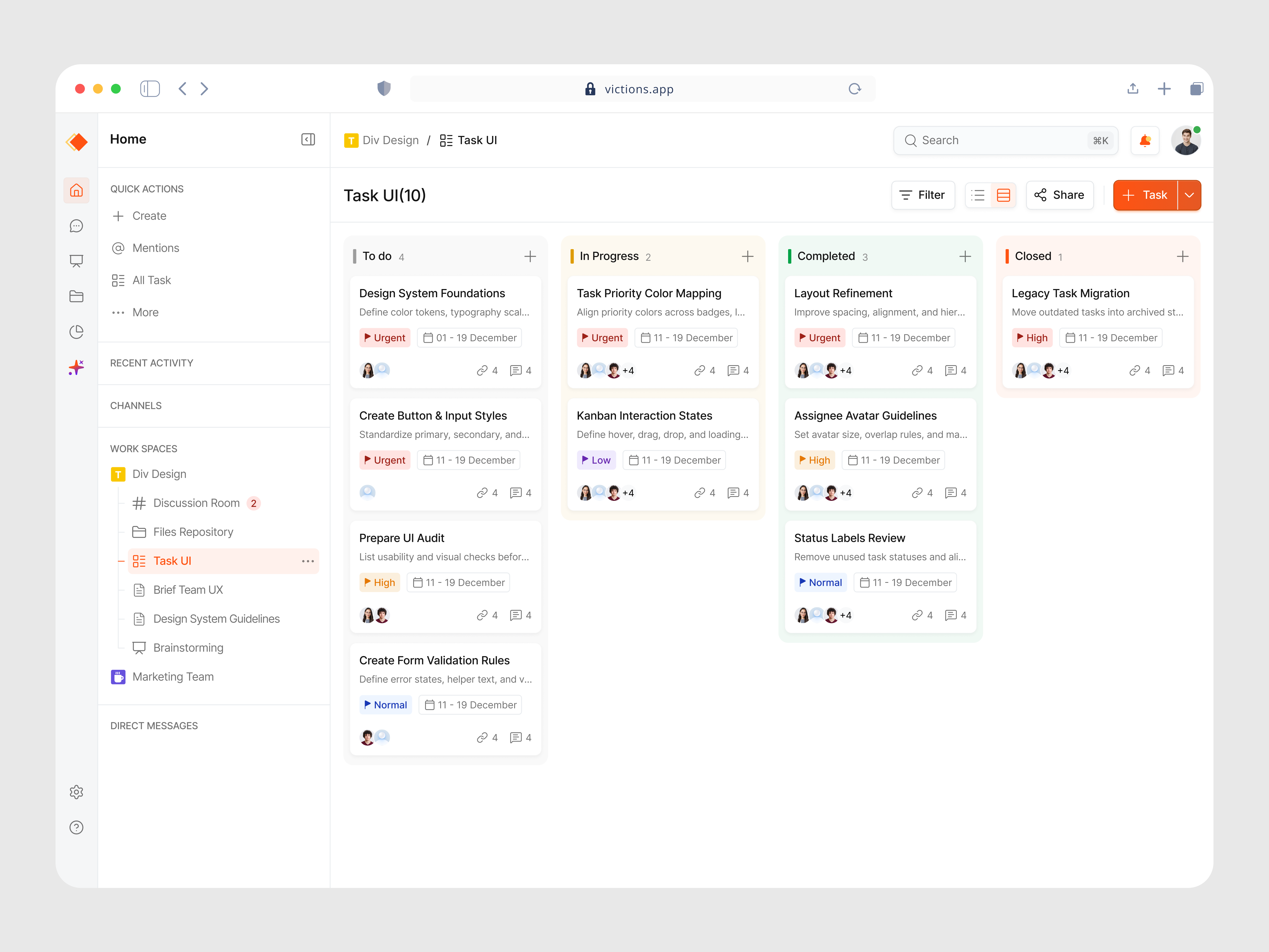 Example of Saas / Dashboard