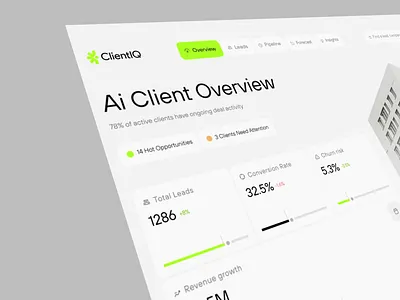 Modern CRM Platform | AI Real Estate Sales Dashboard Design ai crm dashboard ai sales app design b2b crm dashboard b2b saas design crm crm analytics crm dashboard crm design crm ui design dashboard design modern ui design ui design ux design