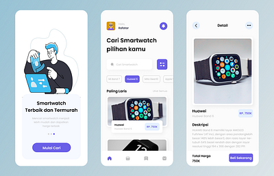 My Smartwatch App Design app design ui uiux ux