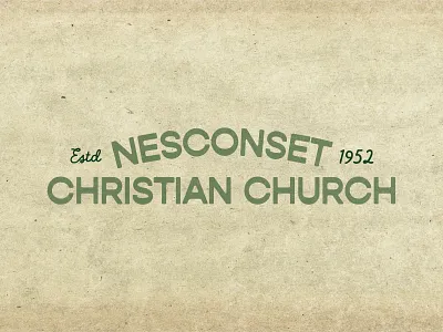 Nesconset Christian Church Vision Party Event Wordmark Logo branding campaign design christian christian design church church communications design event branding faith based branding graphic design logo typography vector vintage
