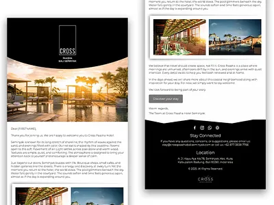 Cross Paasha Bali Seminyak Email Template Design design email email design email template html html email html newsletter newsletter newsletter template outlook outlook email responsive email template