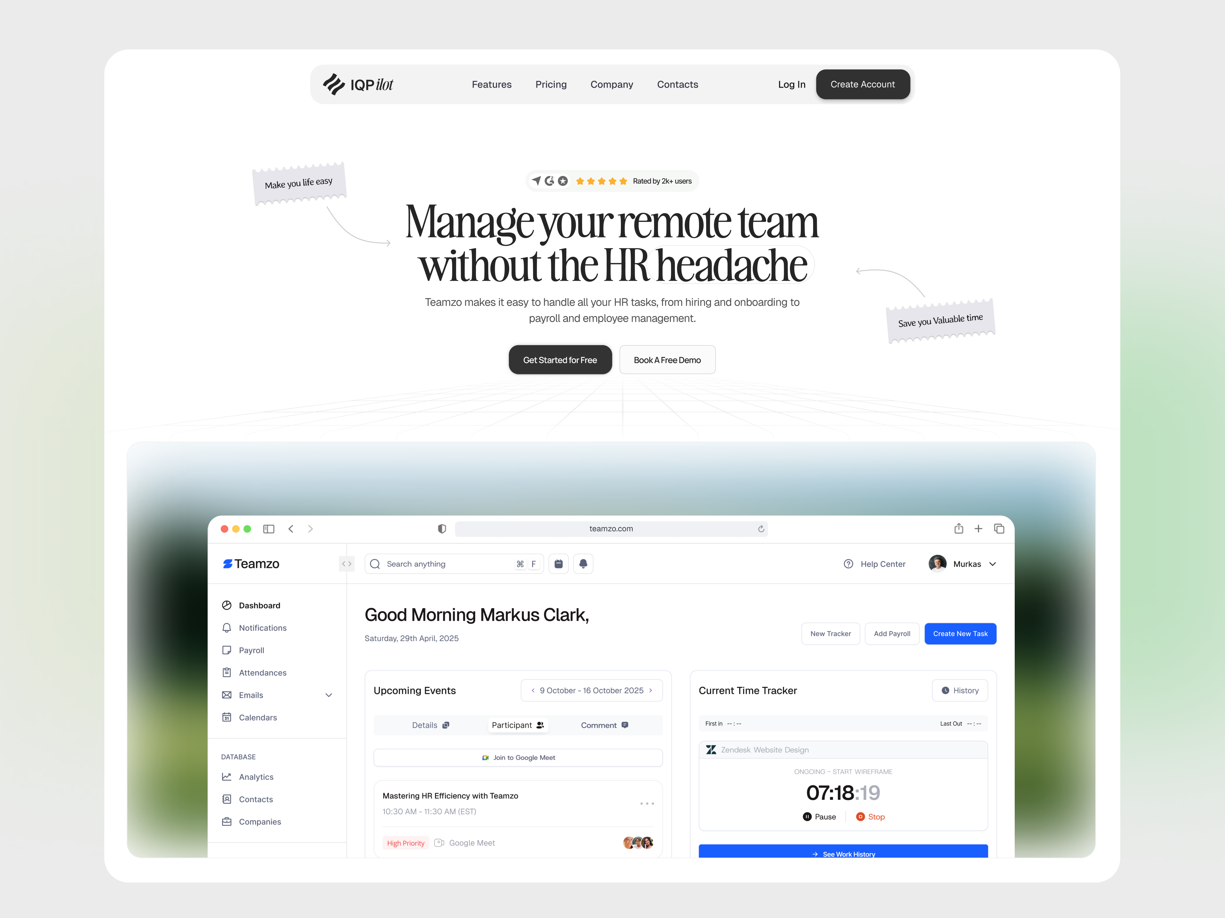 Example of Ai & Machine Learning Website Design
