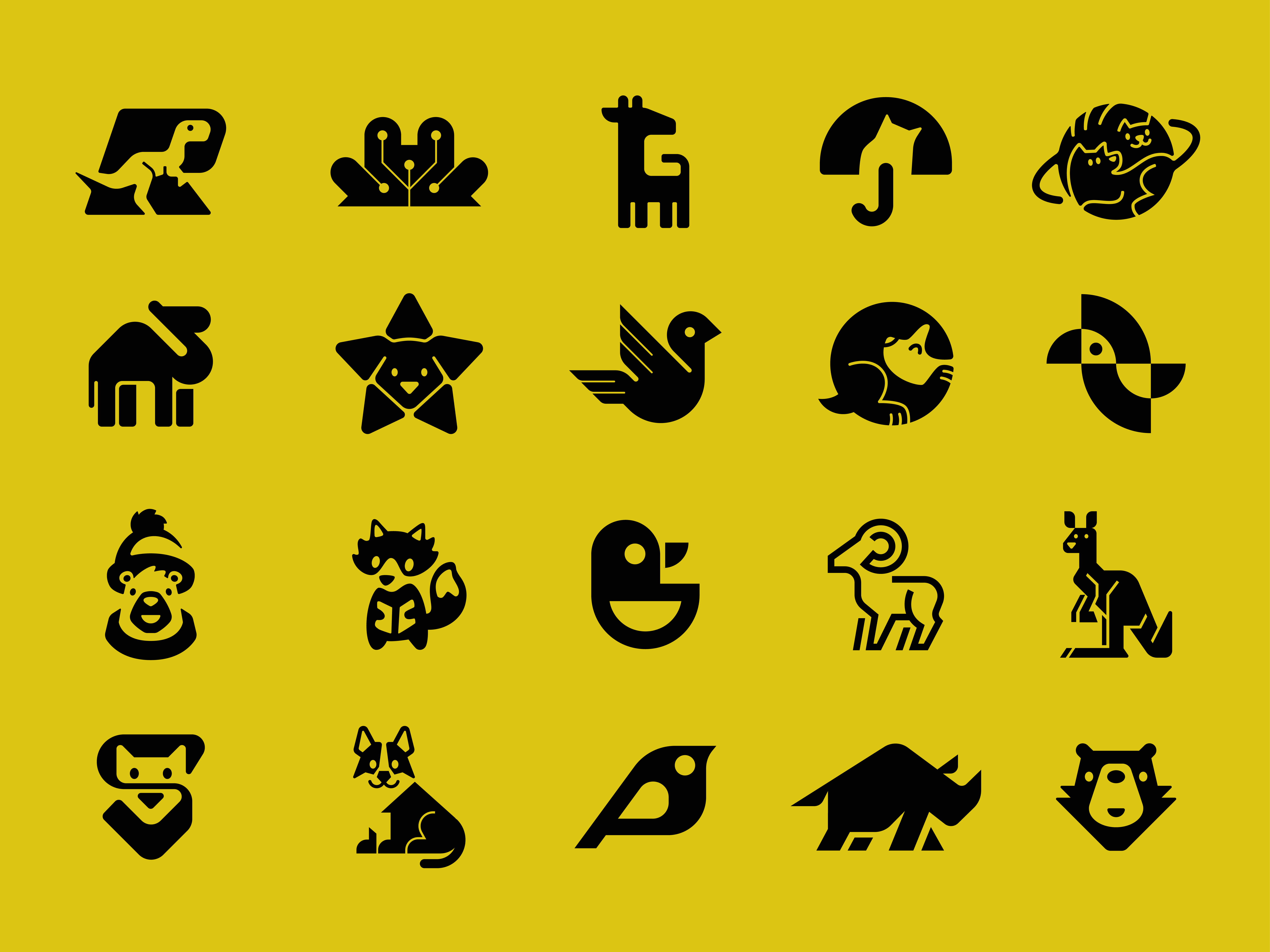 Example of Animal logomarks