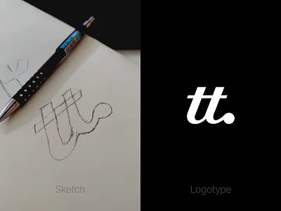 TT or U - Logotype Design black and white logo branding creative logo icon exploration lettermark logo logo designer logodesign logomark logotype minimal logo minimalistic logo monogram logo sketch t logo t symbol tt u logo unique logo unused logo