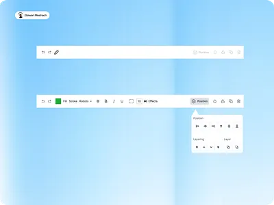 Design Editor Header Component app component design design system editor ui ux web