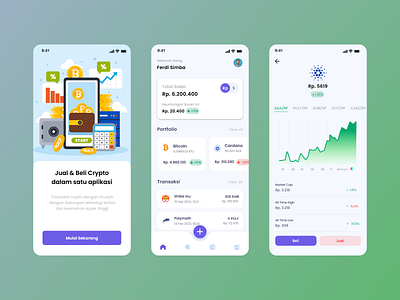 CryptoPedia App Design app design ui uiux ux