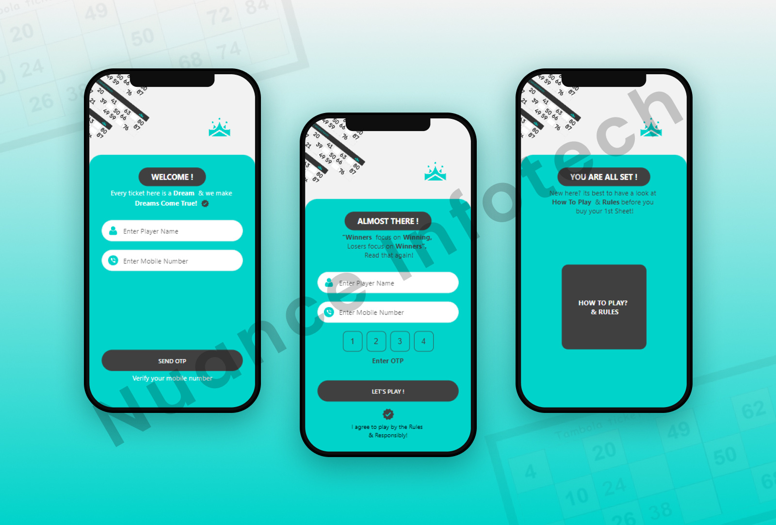 Digital Housie – Real-Time Social Game App UI/UX figma game design housie interaction mobile app multiplayer product design real time social app tambola ui design ux design