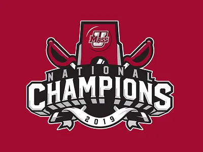 Unused 2019 National Championship Logo branding college hockey logo massachusetts umass