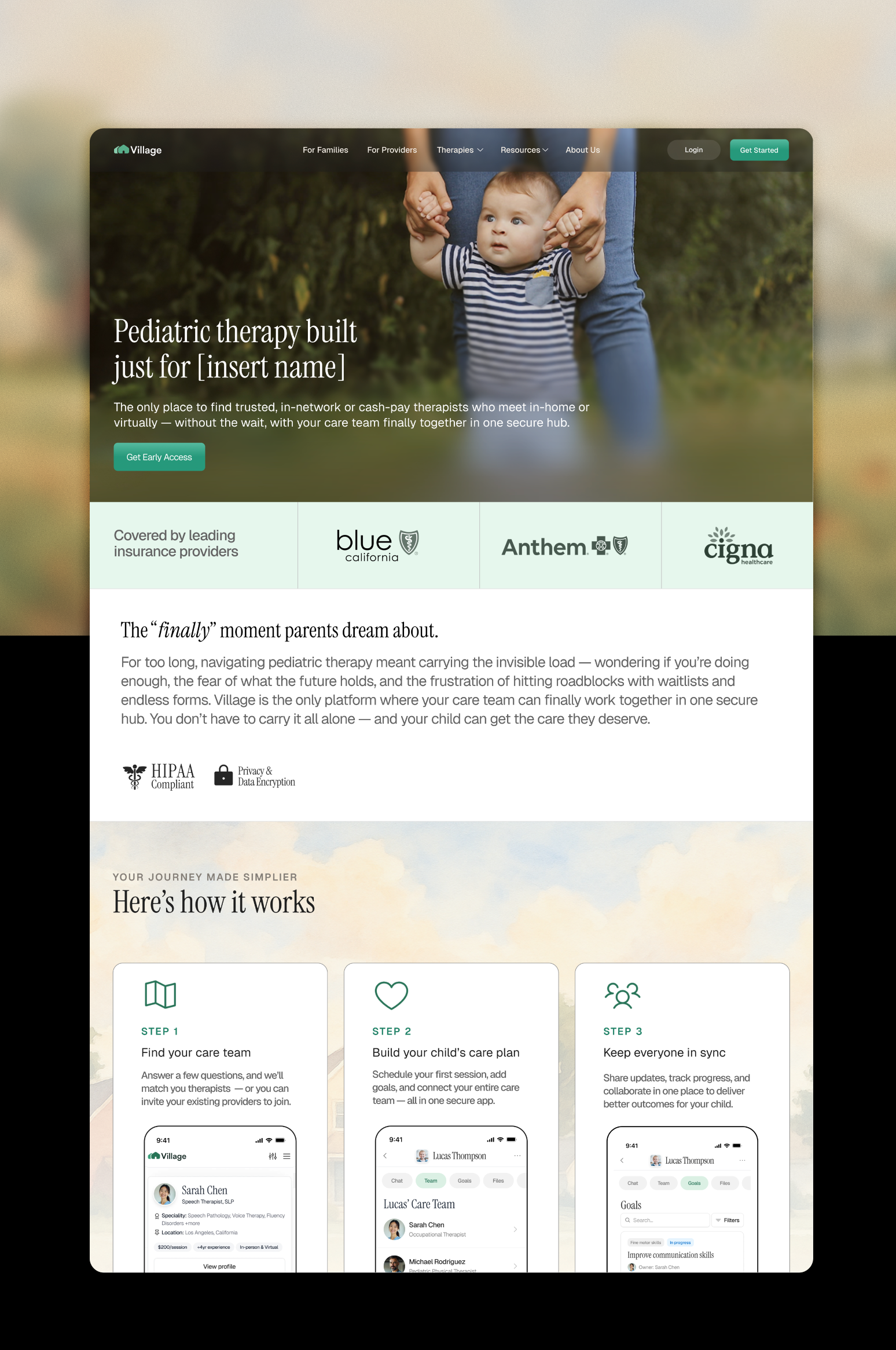 Example of Multi Page Website Experience 