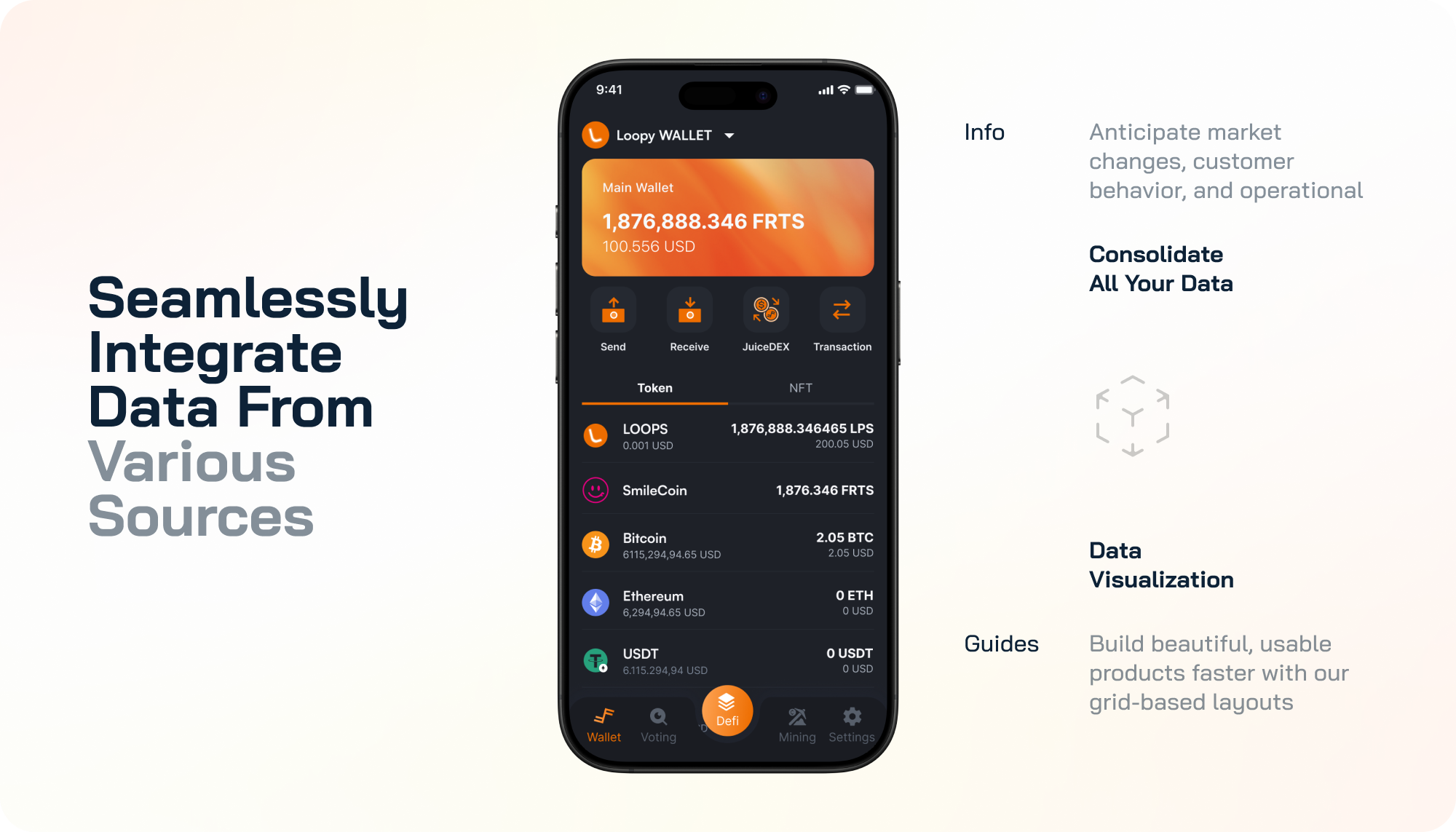 Blockchain Wallet Dashboard – Asset Overview UI blockchain crypto wallet fintech mobile app design product design ui design ux design wallet dashboard