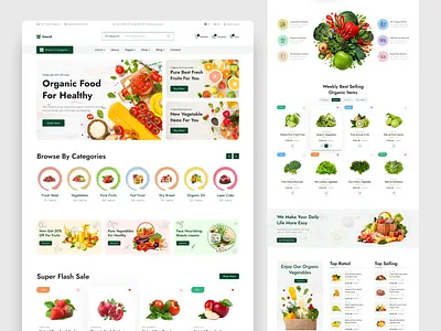 Grocery ecommerce Website food ecommerce website food landingpage food saas grocery grocery ecommerce grocery ecommerce website grocery landingpage grocery saas website grocery website landing page design organic food website ui ui ux design uiux