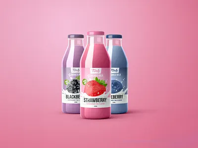 Twisty Flavored Milk Packaging Design 3d render beverage packaging blackberry blueberry bottle design brand identity branding clean design colorful design dairy product drink branding flavored milk fruit illustration label design modern packaging packaging design pastel colors product mockup strawberry visual identity