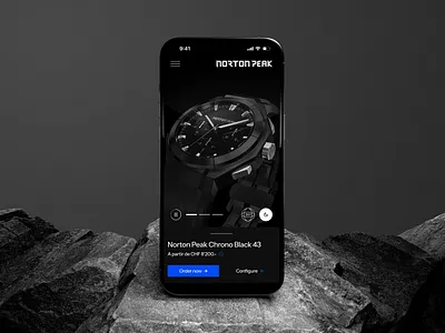 Norton Peak – Mobile website branding design identity mobile norton peak ui design ui ux watch brand website
