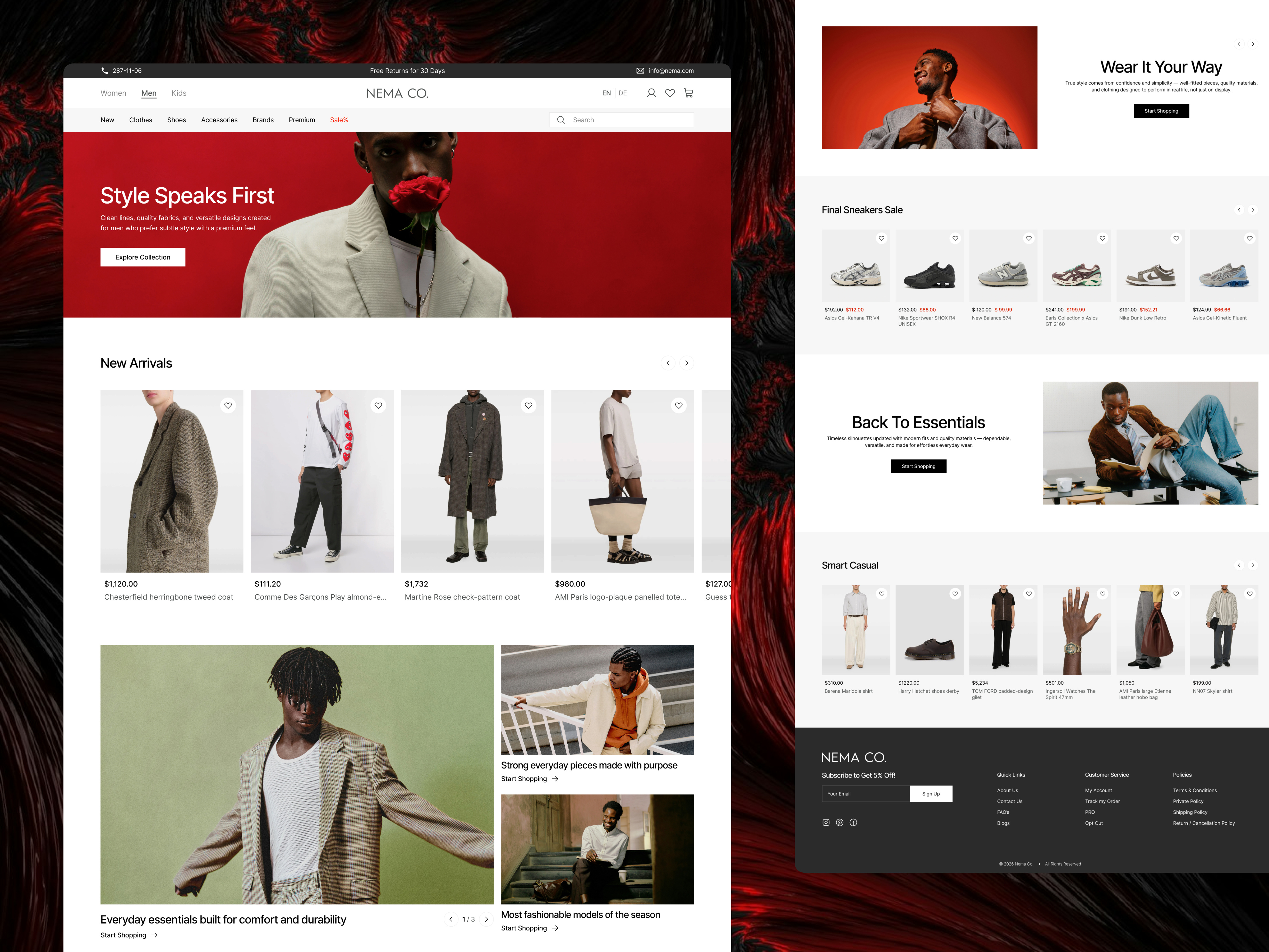 Example of Website Redesign Service