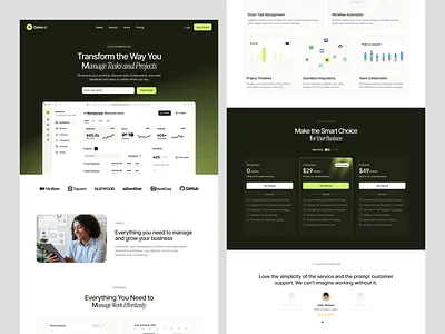 SaaS Landing Page Design clean design homepage landing page landing page design management landing page product landing page redesign responsive design saas saas design saas landing page saas template saas website ui design ux design visual design website