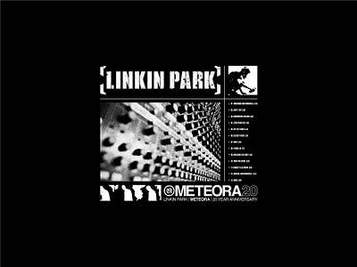 Linkin Park - Meteora Sound Board anniversary apparel band bandmerch graffiti grid linkin park merch meteora music shirt sound board spray paint stencil street art street wear
